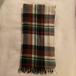 J Crew plaid scarf - red/green/white